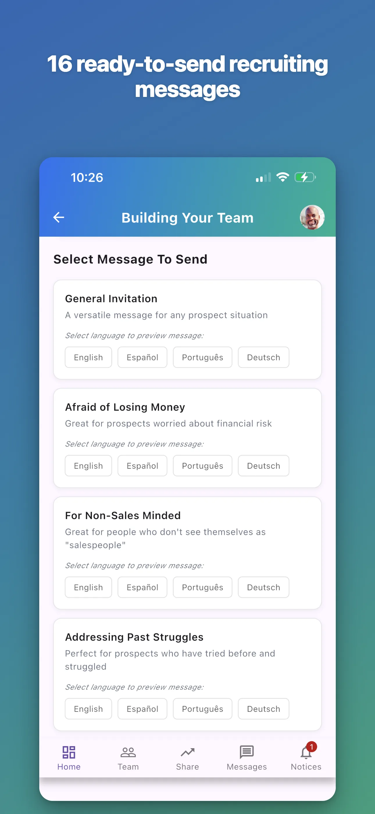 Message library